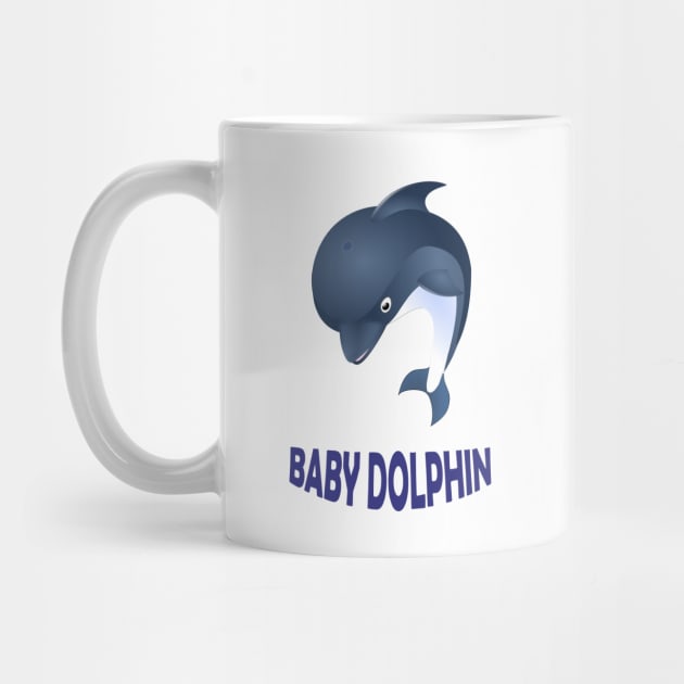 Baby dolphin by KhalidArt